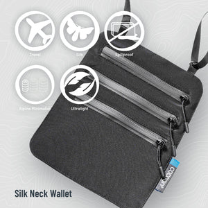 Secret Neck Wallet Monsoon Silk™ RFID