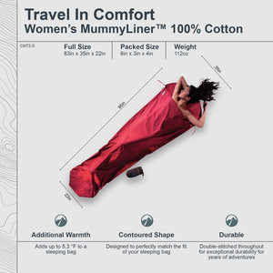 MummyLiner™ Cotton - short