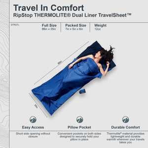 Ripstop Thermolite® Dual Liner TravelSheet™