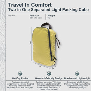 Two-In-One Separated Packing Cube Light
