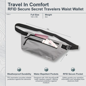 RFID Secret Waist Wallet