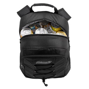 Coleman CHILLER 28-Can Soft-Sided Backpack Cooler - Black - TRAPSKI