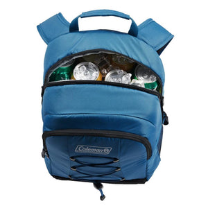 Coleman CHILLER 28-Can Soft-Sided Backpack Cooler - Deep Ocean - TRAPSKI