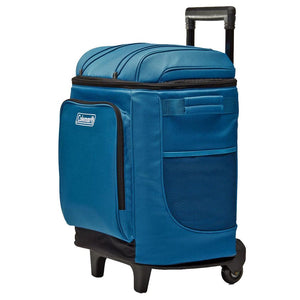 Coleman CHILLER 42-Can Soft-Sided Portable Cooler w/Wheels - Deep Ocean - TRAPSKI
