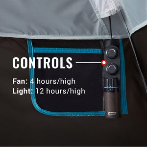 Coleman OneSource Rechargeable 4-Person Camping Dome Tent w/Airflow System LED Lighting - TRAPSKI