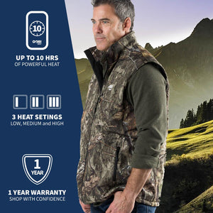 Colorado Men’s Heated Hunting Vest - Available in Mossy Oak® and Real Tree® - TRAPSKI