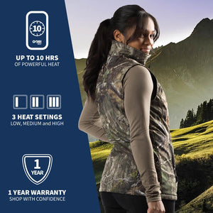 Colorado Women’s Heated Hunting Vest - Available in Mossy Oak® and Real Tree® - TRAPSKI