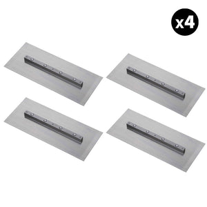 Set of 4 - 6″ x 18″ Replacement Finishing Trowel Blade Bar Mount for Tomahawk 46" Power Trowels - TRAPSKI