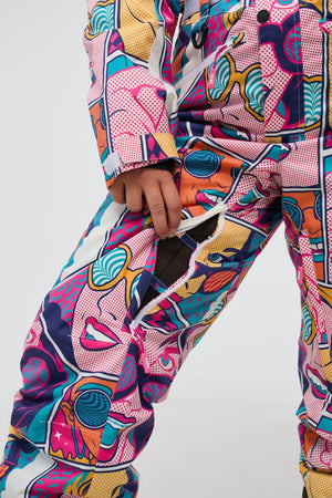 Comic Book Candy - Shaped Women's Ski Suit - TRAPSKI
