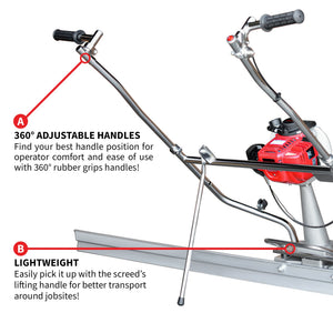 Tomahawk PRO Series Honda Concrete Power Screed Dual Magnesium Blade Bundle (Choose 2 Boards) - TRAPSKI