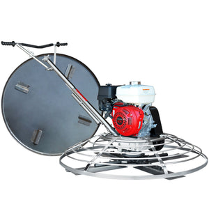 46" Concrete Power Trowel 8.5HP Honda Combo Blades and Float Pan Cement Finishing Tool - TRAPSKI