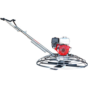46" Concrete Power Trowel 8.5HP Honda Combo Blades and Float Pan Cement Finishing Tool - TRAPSKI