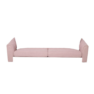 Contemporary 3 Seater Sofa with Plush Accents - Fabric