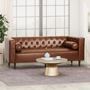 Contemporary 3 Seater Sofa with Tufted Design - Available in Multiple Colors
