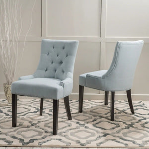 Contemporary Cheney Dining Chair Set with Tufted Design – Upholstered