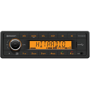 Continental Stereo w/AM/FM/BT/USB - Harness Included - 12V - TRAPSKI