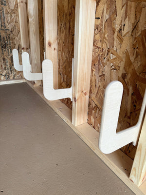 Wall-Mounted Cornhole Board Holder - TRAPSKI
