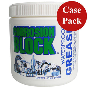 Corrosion Block High Performance Waterproof Grease - 16oz Tub - Non-Hazmat, Non-Flammable Non-Toxic *Case of 6* - TRAPSKI