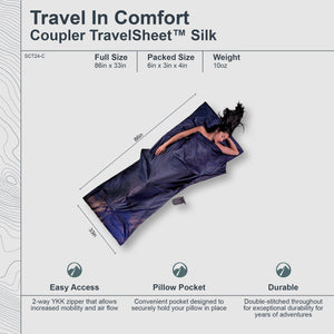 Coupler TravelSheet™ Silk / Cotton - TRAPSKI