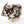 Cow Shaped Ottoman Footstool with Fabric and Wood - Black or Dark Brown