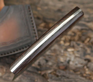 6.0" Mezzaluna Knive - Ulu Knife with Exotic Wenge Wood Handle