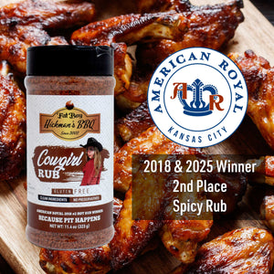 Cowgirl Gluten Free Natural Keto Friendly BBQ Rub 11.4 oz