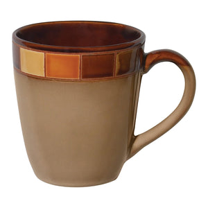 Gibson Elite Casa Estebana 16 Piece Dinnerware Plates, Bowls, & Mugs Set, Cream