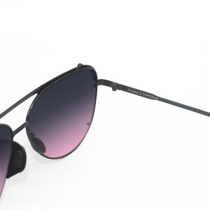 Cristina - Tangle Free - Faded Purple & Pink Aviator Sunglasses - TRAPSKI