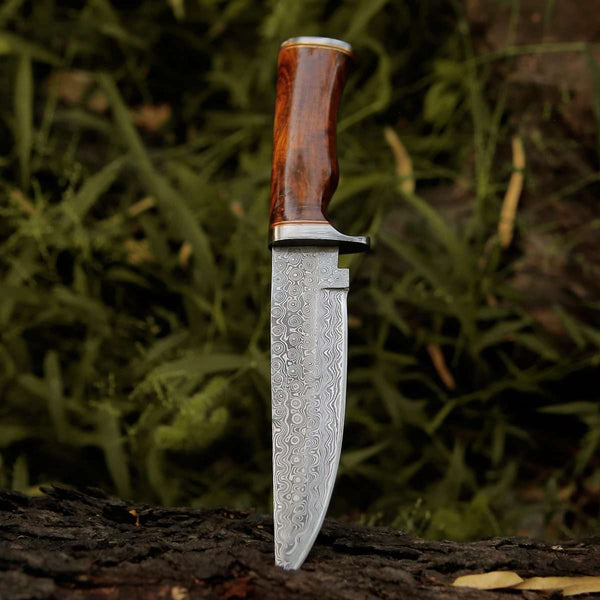 Crucifier Original Bowie Knife with Exotic Rosewood Handle