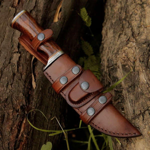 Crucifier Original Bowie Knife with Exotic Rosewood Handle - TRAPSKI