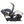 Baby Trend Ally Newborn Baby Infant Car Seat Travel System w/Cover,Gray Magnolia