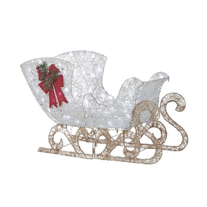 NOMA Reindeer and Sleigh Christmas Display Pre-Lit LED Outdoor Lawn Decoration - TRAPSKI