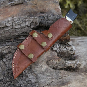 Custom HANDMADE FORGED DAMASCUS Steel Hunting BUSHCRAFT SURVIVAL TRACKER KNIFE