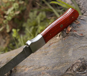 Cutmaster 10.5" Damascus Fillet Knife With Exotic Red Heart Handle