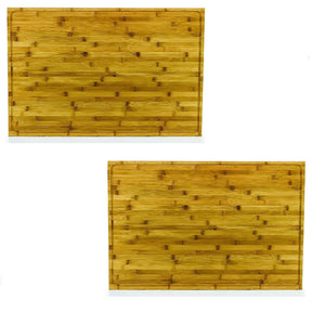 Camco 4 Burner Grooved Bamboo Stove Top Work Surface w/Adjustable Legs (2 Pack)