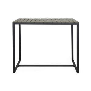 Ernesto Outdoor Industrial Acacia Wood Bar Table