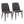 Tintori - Contemporary Dining Chair (Set of 2) - Charcoal