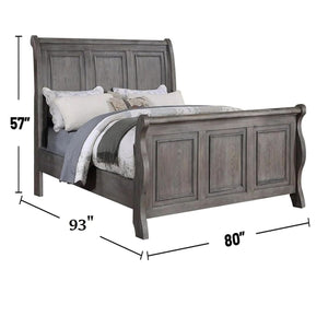 3 Piece Bedroom Set, Bed With 2 Nightstands