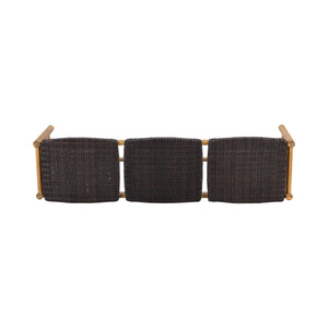 Cambria Rustic 3 Seater Bench - Teak