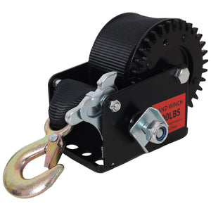 600LBS Hand Winch with 19.6FT Strap