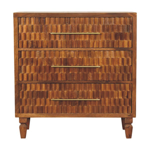 Solid Wood Cadiz Carved Chest