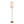 Bounty 62' Contemporary Metal Floor Lamp in Gold with White Linen Shade
