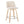 Toriano - Contemporary Fixed Height Counter Stool With Swivel With Square Footrest (Set of 2)