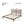 Premium Solid Wood King Size Bed Frame with Headboard - Walnut Color