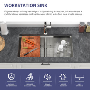 Double Bowl Undermount Kitchen Sink