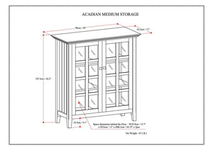 Acadian - Medium Storage Cabinet, Handcrafted