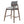 25.7 Inch Seat Height Fabric & Rubberwood Bar Stool