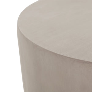 Outdoor MGO Round U-Shape Side Table Light Grey