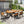 Modern 7-Piece Dining Set with Acacia Wood and Iron Frame