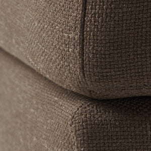 Upholstered Ottoman, Chocolate